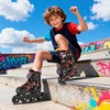 image:image2PM SPORTS Torinx Inline Skates for Kids Boys Girls Ages 58 812 46 612 with Light Up Wheels Adjustable Kids Roller Skates Blades for Adults Men Women Beginners YouthsB Red