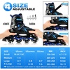 image:image2PM SPORTS Torinx Inline Skates for Kids Boys Girls Ages 58 812 46 612 with Light Up Wheels Adjustable Kids Roller Skates Blades for Adults Men Women Beginners YouthsC Blue