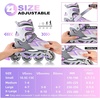 image:image2PM SPORTS Torinx Inline Skates for Kids Boys Girls Ages 58 812 46 612 with Light Up Wheels Adjustable Kids Roller Skates Blades for Adults Men Women Beginners YouthsF Violet