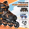 image:image2PM SPORTS Torinx Inline Skates for Kids Boys Girls Ages 58 812 46 612 with Light Up Wheels Adjustable Kids Roller Skates Blades for Adults Men Women Beginners YouthsE Orange