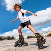 image:image2PM SPORTS Torinx Inline Skates for Kids Boys Girls Ages 58 812 46 612 with Light Up Wheels Adjustable Kids Roller Skates Blades for Adults Men Women Beginners YouthsE Orange