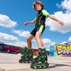 image:image2PM SPORTS Torinx Inline Skates for Kids Boys Girls Ages 58 812 46 612 with Light Up Wheels Adjustable Kids Roller Skates Blades for Adults Men Women Beginners YouthsA Green