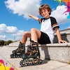 image:image2PM SPORTS Torinx Inline Skates for Kids Boys Girls Ages 58 812 46 612 with Light Up Wheels Adjustable Kids Roller Skates Blades for Adults Men Women Beginners YouthsE Orange