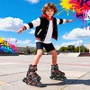 image:image2PM SPORTS Torinx Inline Skates for Kids Boys Girls Ages 58 812 46 612 with Light Up Wheels Adjustable Kids Roller Skates Blades for Adults Men Women Beginners YouthsB Red