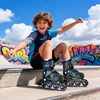image:image2PM SPORTS Torinx Inline Skates for Kids Boys Girls Ages 58 812 46 612 with Light Up Wheels Adjustable Kids Roller Skates Blades for Adults Men Women Beginners YouthsC Blue