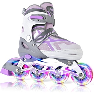 image:image2PM SPORTS Torinx Inline Skates for Kids Boys Girls Ages 58 812 46 612 with Light Up Wheels Adjustable Kids Roller Skates Blades for Adults Men Women Beginners YouthsF Violet