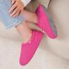 imageVeraCosy Womens Fuzzy Teddy Slippers Lightweight Memory Foam Indoor House ShoesCarnation