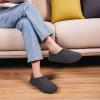 imageVeraCosy Womens Fuzzy Teddy Slippers Lightweight Memory Foam Indoor House ShoesDark Grey
