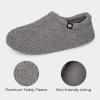 imageVeraCosy Womens Fuzzy Teddy Slippers Lightweight Memory Foam Indoor House ShoesGrey