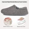 imageVeraCosy Womens Fuzzy Teddy Slippers Lightweight Memory Foam Indoor House ShoesGrey