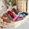 imageVeraCosy Womens Fuzzy Teddy Slippers Lightweight Memory Foam Indoor House ShoesNavy
