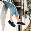 imageVeraCosy Womens Fuzzy Teddy Slippers Lightweight Memory Foam Indoor House ShoesNavy