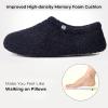 imageVeraCosy Womens Fuzzy Teddy Slippers Lightweight Memory Foam Indoor House ShoesNavy