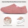 imageVeraCosy Womens Fuzzy Teddy Slippers Lightweight Memory Foam Indoor House ShoesPink