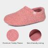 imageVeraCosy Womens Fuzzy Teddy Slippers Lightweight Memory Foam Indoor House ShoesPink