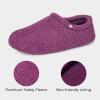 imageVeraCosy Womens Fuzzy Teddy Slippers Lightweight Memory Foam Indoor House ShoesPurple