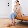 imageVeraCosy Womens Fuzzy Teddy Slippers Lightweight Memory Foam Indoor House ShoesTan