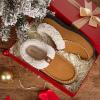 imageVeraCosy Womens Moccasin Slippers Warm Comfy Woolfelt Memory Foam Indoor House ShoesTan