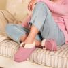 imageVeraCosy Womens Moccasin Slippers Warm Comfy Woolfelt Memory Foam Indoor House ShoesTender Pink