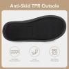 imageVeraCosy Mens Comfy Corduroy Memory Foam Scuff Slippers Soft Faux Fur Lined House Shoes with AntiSkid Lightweight SoleCharcoal Gray