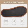 imageVeraCosy Mens Comfy Corduroy Memory Foam Scuff Slippers Soft Faux Fur Lined House Shoes with AntiSkid Lightweight SolePecan Chestnut