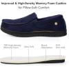 imageVeraCosy Mens Comfy House Shoes Cozy Soft Moccasin Indoor Bedroom SlippersSailor Blue