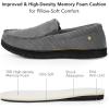 imageVeraCosy Mens Comfy House Shoes Cozy Soft Moccasin Indoor Bedroom SlippersSteel Gray