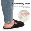 imageVeraCosy Mens Corduroy Scuff Slippers Soft Comfy Memory Foam Nonslip Indoor House ShoesCarbon Black