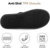 imageVeraCosy Mens Corduroy Scuff Slippers Soft Comfy Memory Foam Nonslip Indoor House ShoesStone Dark Gray