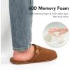 imageVeraCosy Mens Corduroy Scuff Slippers Soft Comfy Memory Foam Nonslip Indoor House ShoesSugar Almond