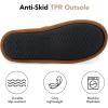 imageVeraCosy Mens Corduroy Scuff Slippers Soft Comfy Memory Foam Nonslip Indoor House ShoesSugar Almond