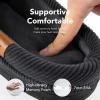 imageVeraCosy Mens Moccasin Slippers Comfy Soft Durable Slipon Indoor Memory Foam House ShoesCharcoal Dark Gray