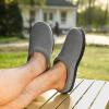 imageVeraCosy Mens Moccasin Slippers Comfy Soft Durable Slipon Indoor Memory Foam House ShoesCool Gray