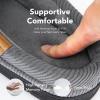 imageVeraCosy Mens Moccasin Slippers Comfy Soft Durable Slipon Indoor Memory Foam House ShoesCool Gray