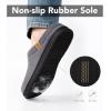 imageVeraCosy Mens Moccasin Slippers Comfy Soft Durable Slipon Indoor Memory Foam House ShoesCool Gray