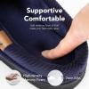 imageVeraCosy Mens Moccasin Slippers Comfy Soft Durable Slipon Indoor Memory Foam House ShoesDark Navy Blue