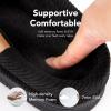 imageVeraCosy Mens Moccasin Slippers Comfy Soft Durable Slipon Indoor Memory Foam House ShoesMatt Black