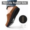 imageVeraCosy Mens Moccasin Slippers Comfy Soft Durable Slipon Indoor Memory Foam House ShoesSugar Almond