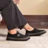 imageVeraCosy Mens Quilted Closedback Slippers Comfy Lightweight Memory Foam Camping Style Indoor House ShoesEbony Black