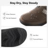 imageVeraCosy Mens Quilted Closedback Slippers Comfy Lightweight Memory Foam Camping Style Indoor House ShoesWhite Coffee