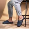 imageVeraCosy Mens TwoTone Memory Foam House Slippers Indoor Outdoor Durable Rubber SoleBlueMaize