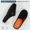 imageVeraCosy Mens TwoTone Memory Foam House Slippers Indoor Outdoor Durable Rubber SoleOrange