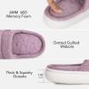 imageVeraCosy Slippers for Women Comfy Open Toe Memory Foam Slip on House Shoes Light Mulberry 78 US