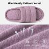 imageVeraCosy Slippers for Women Comfy Open Toe Memory Foam Slip on House Shoes Light Mulberry 78 US