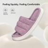 imageVeraCosy Slippers for Women Comfy Open Toe Memory Foam Slip on House Shoes Light Mulberry 78 US