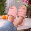 imageVeraCosy Slippers for Women Comfy Open Toe Memory Foam Slip on House Shoes Salmon Pink 78 US