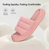imageVeraCosy Slippers for Women Comfy Open Toe Memory Foam Slip on House Shoes Salmon Pink 78 US