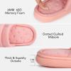 imageVeraCosy Slippers for Women Comfy Open Toe Memory Foam Slip on House Shoes Salmon Pink 78 US