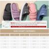 imageVeraCosy Slippers for Women Comfy Open Toe Memory Foam Slip on House Shoes Salmon Pink 78 US