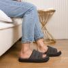 imageVeraCosy Womens Open Toe Slippers Comfy Memory Foam Slip on House ShoesMatt Black